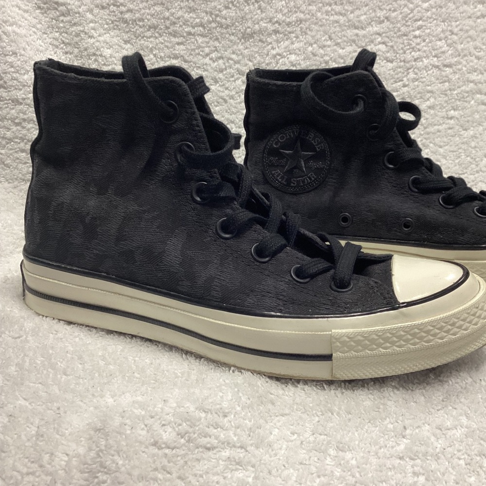 Converse Chuck 70 Hi Black Tonal Camo High Top Sneakers Unisex 169123C - Picture 2 of 12